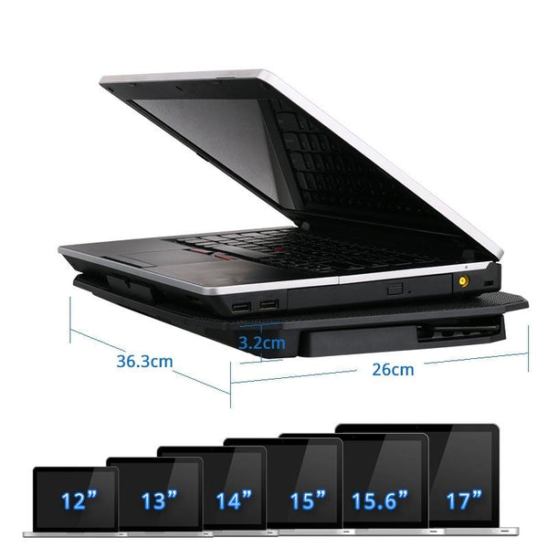 Dual Fan Laptop Cooling Stand For Computers And Tablets In Ivory Laptop Cooling Pads