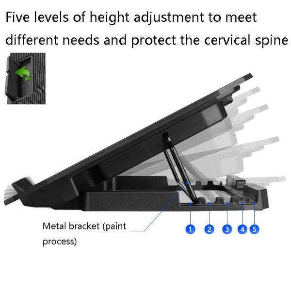 Dual Fan Laptop Cooling Stand For Computers And Tablets In Ivory Laptop Cooling Pads