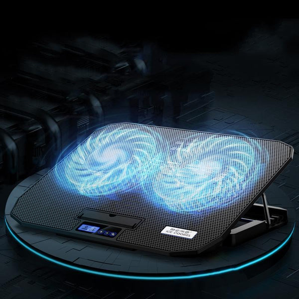 Dual Fan Laptop Cooling Stand For Computers And Tablets In Ivory Laptop Cooling Pads