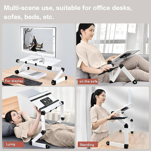 Folding Laptop Desk With Height Adjustment And Storage Laptop Desks