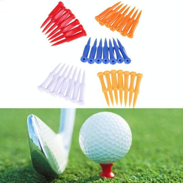 60 Piece Golf Ribbon Needle Plastic Ball Tee In Thirty Seven Millimetre Size Golf Tees