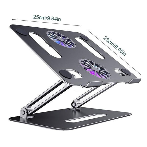 Aluminium Laptop Stand Foldable For Notebooks And Tablets Up To 17.3 Inches Monitor Mounts & Stands