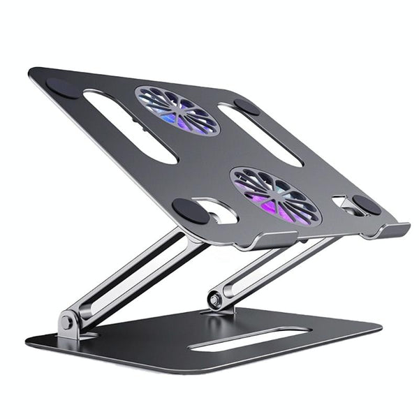 Aluminum Laptop Stand With Cooling And Type Cable Gray Monitor Mounts & Stands