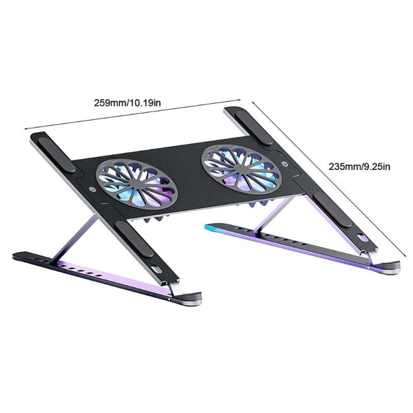 Aluminum Alloy Notebook Cooling Fan With Twin Turbo Design For Laptops Other Computer Fans & Cooling