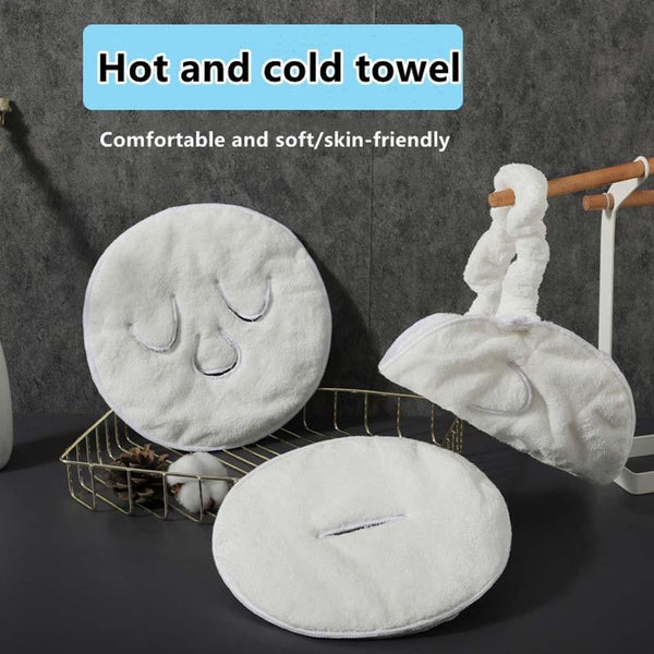 Hot And Cold Compress Facial Towel Face Mask Strapless For Home Use Face Masks