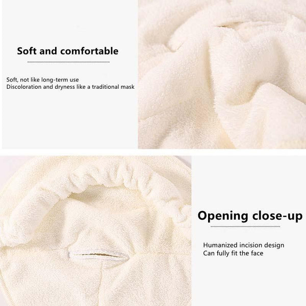 Hot And Cold Compress Facial Towel Face Mask Strapless For Home Use Face Masks