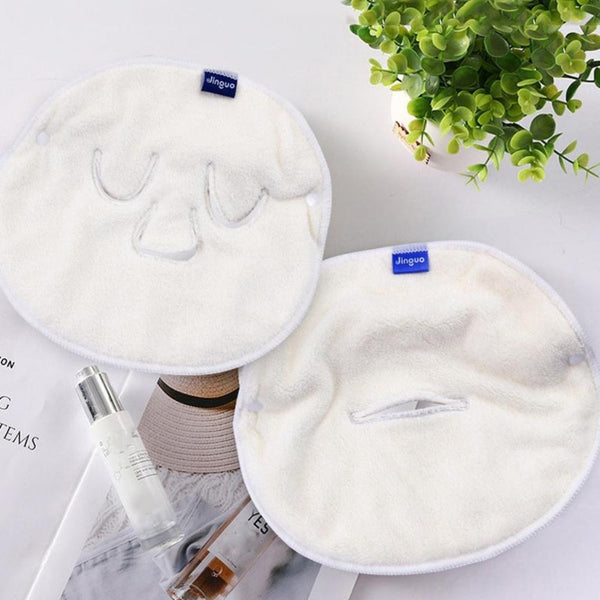 Hot And Cold Compress Facial Towel Face Mask With Single Hole Straps For Personal Hygiene Face Masks