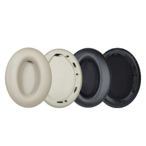 2 Leather Headset Earmuffs For 1000Xm4 Black Lambskin Replacement Cushions Headphone Accessories