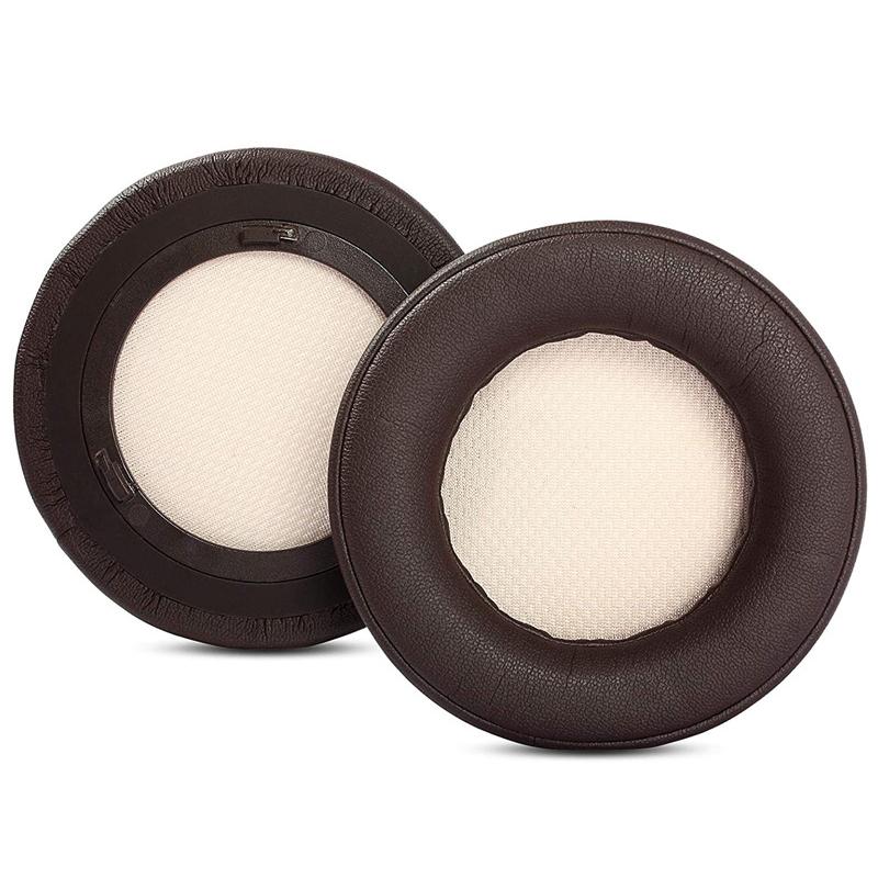 2 Pack Gaming Headset Earmuffs With Soft Protein Skin For Comfort And Durability Brown Headphone Accessories