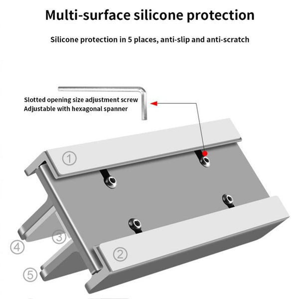Multifunctional Aluminium Storage Stand For Laptop Tablet And Phone Stands Holders & Car Mounts