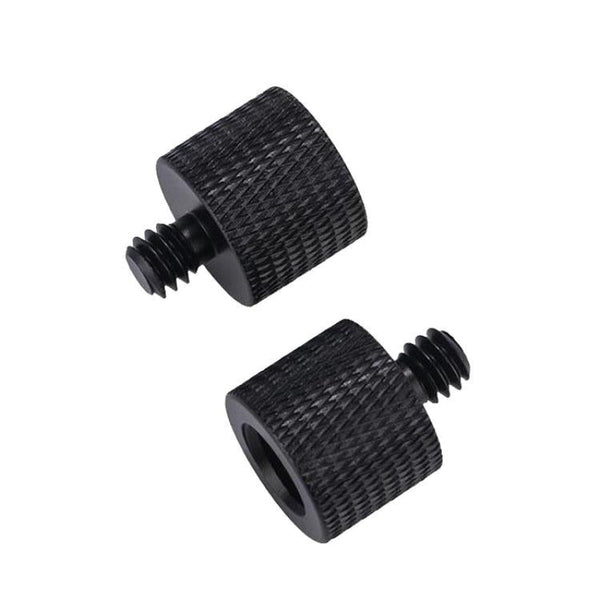 10 Piece Screw Adapter Set 3/8 Female To 1/4 Male Black For Photographic Equipment Mobile Phone Parts