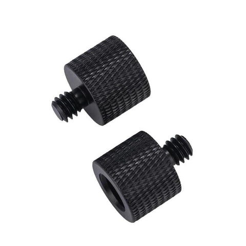10 Piece Screw Adapter Set 3/8 Female To 1/4 Male Black For Photographic Equipment Mobile Phone Parts