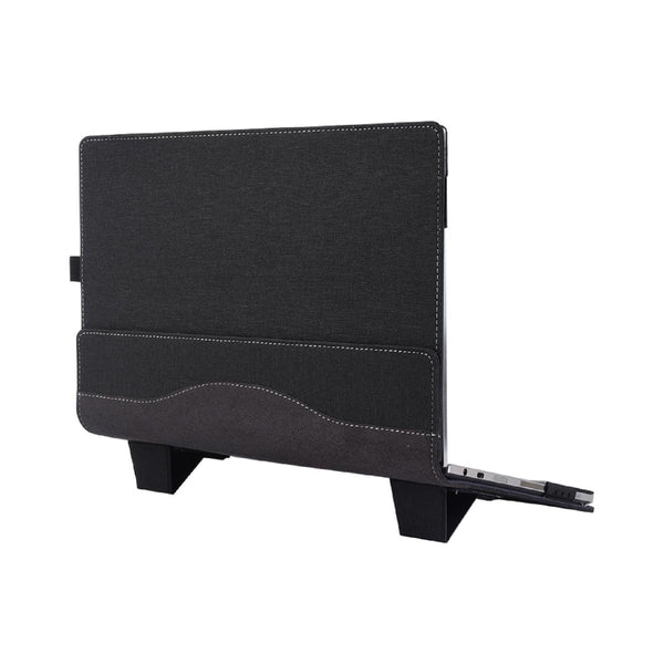 Multifunctional Leather Laptop Case With Stand For 13.3 Inch Devices Black Laptop Cases & Bags