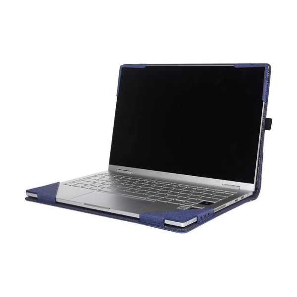 15.6 Inch Multifunctional Pu Leather Laptop Case With Stand Function Blue Laptop Cases & Bags