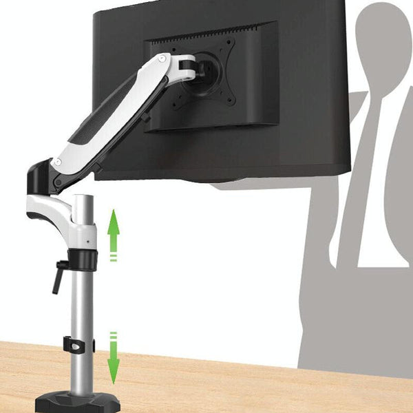 Desktop Monitor Stand Rotating With Pneumatic Hovering Mechanism Monitor Mounts & Stands