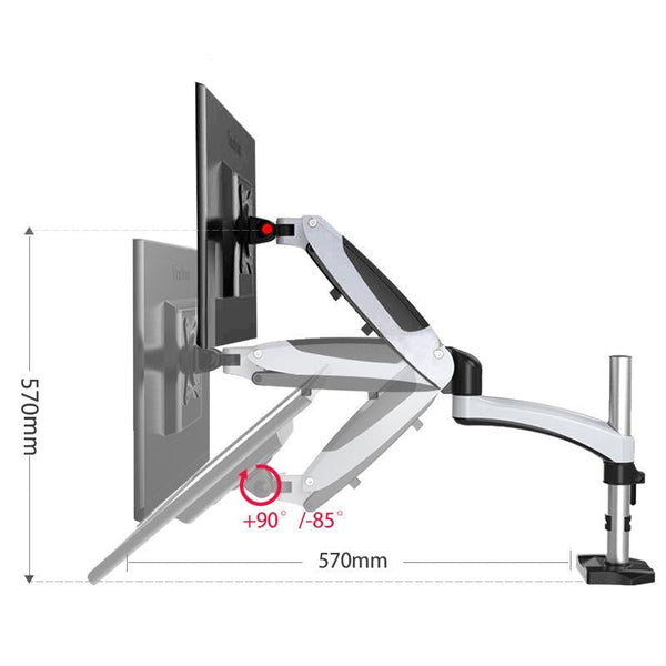 Rotating Desktop Monitor Stand For Adjustable Viewing Angles And Space Saving Monitor Mounts & Stands
