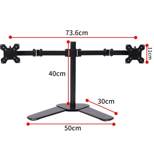 Dual Monitor Stand For Desktop With Flexible Viewing Angles Monitor Mounts & Stands
