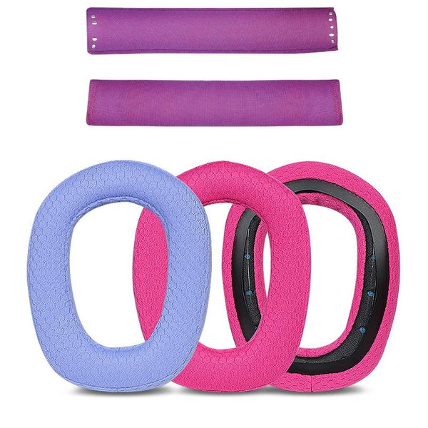 Pair Of Purple Sponge Headrest Pads For Logitech G435 Portable Audio Accessories Headphone Accessories