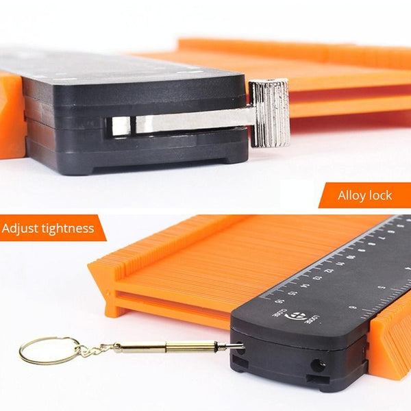 10 Inch Widened Metal Profile Regular Utensils Contour With Lock For Precision Measurement Other Measuring & Layout Tools