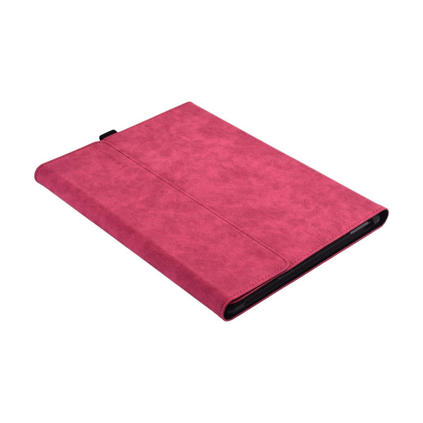 Rose Red Leather Tablet Case For Microsoft Surface Pro X 13 Inch Laptop Cases & Bags