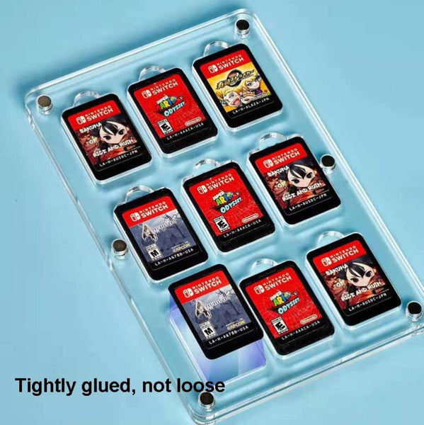 9 Grid Design Switch Magnetic Crystal Card Storage For Secure Organisation Bags Skins & Travel Cases
