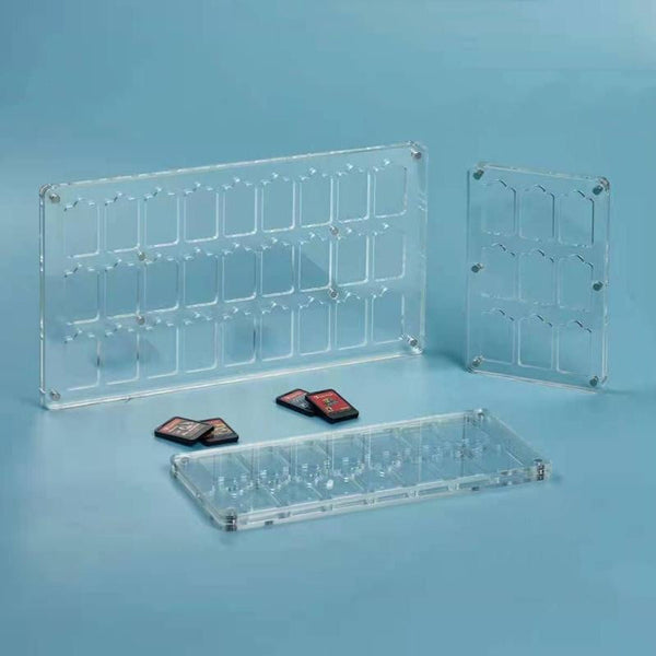 Switch Magnetic Crystal Card Storage Box With Fourteen Grids For Safe Bags Skins & Travel Cases