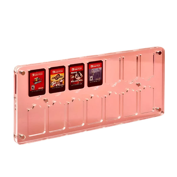 Switch Magnetic Crystal Card Storage Box With Fourteen Grids For Safe Bags Skins & Travel Cases