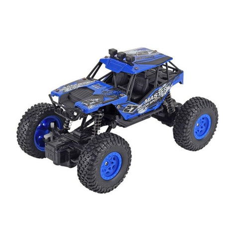 Blue Off Road Rc Car For Kids Alloy Remote Control Charging Remote Controlled Toys