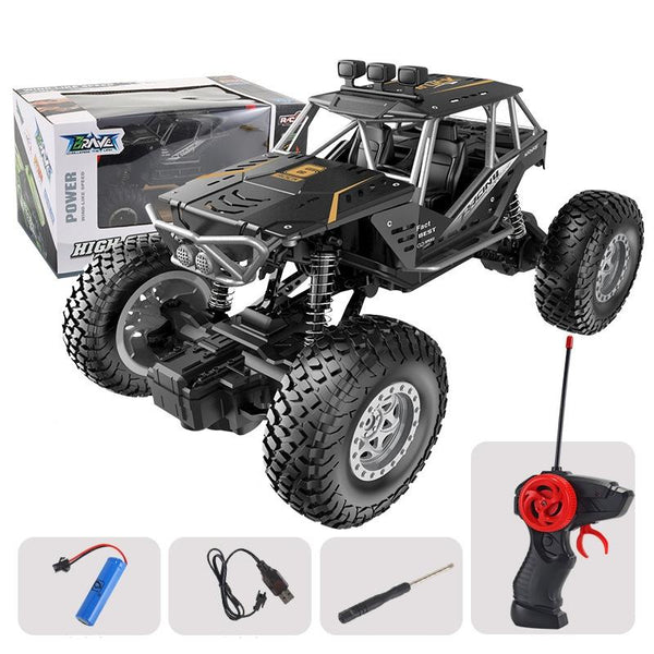 Medium Alloy Off Road Rc Car For Kids Black Remote Controlled Toys