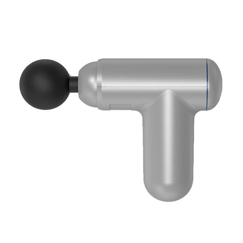 Silver Mini Vibrating Fascia Massage Gun For Portable Muscle Relief Massagers
