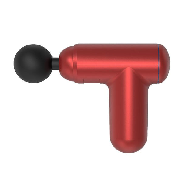 Red Mini Vibrating Fascia Massage Gun Button Type Massagers