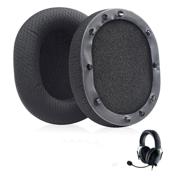 Black Mesh Earpads For Razer Blackshark V2 Usb Sound And Pro Headset Headphone Accessories