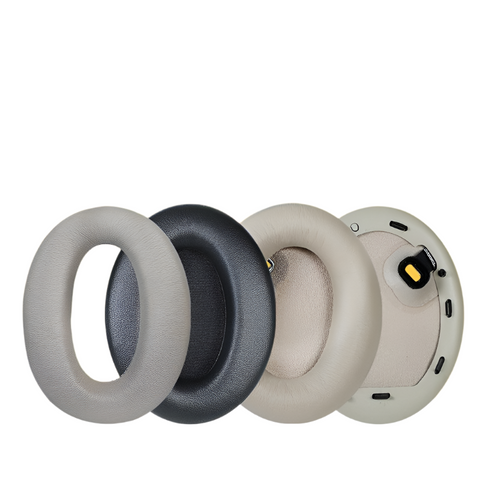 2 Pack Leather Earpads For Sony Wh 1000Xm4 Black With Buckle Headphone Accessories