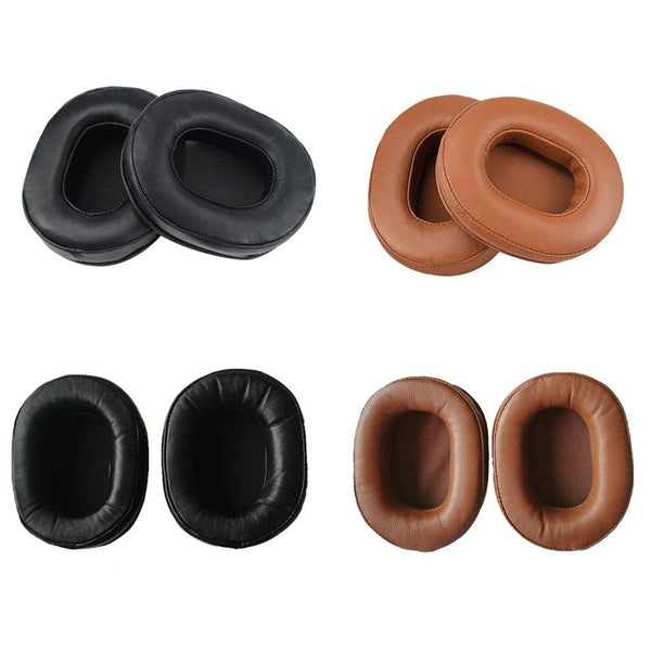 Pair Of Sheepskin Khaki Earmuffs For Audio Technica Headphones Headphone Accessories