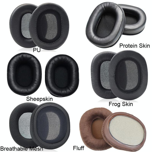 Thick Sheepskin Headset Earmuffs For Audio Technica Ath M50x M30x M40x M20x Brown Headphone Accessories