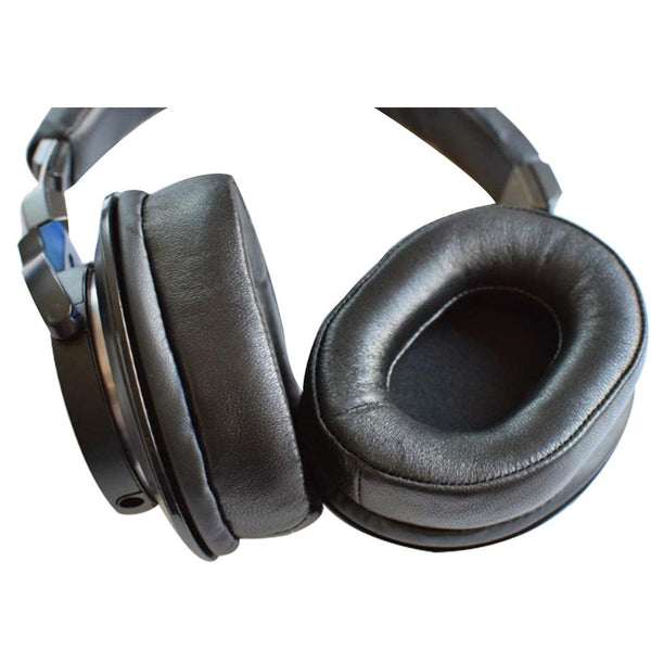 Black Velvet & Pu Headset Earmuffs For Audio Technica Ath M50x / M30x M40x M20x Headphone Accessories