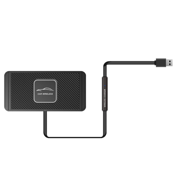 15W Qi Car Wireless Charging Pad With 30Cm Short Cable Jump Starters