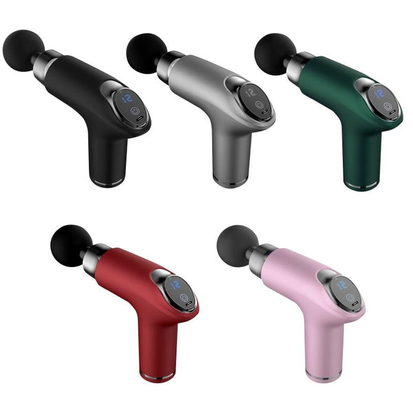 12 Speed Vibrating Mini Muscle Massager Gun Red For Deep Tissue Relief Massagers