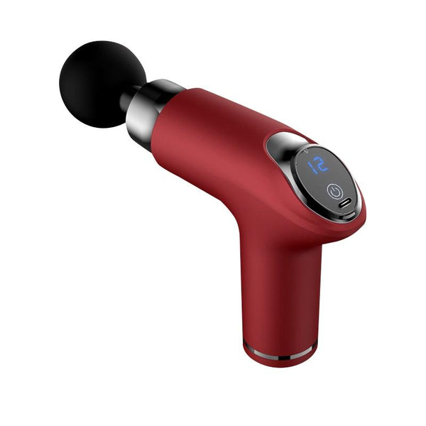 12 Speed Vibrating Mini Muscle Massager Gun Red For Deep Tissue Relief Massagers