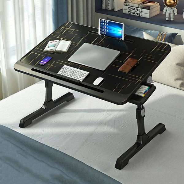 Foldable Bed Desk With Adjustable Height And Durable Plastic Desktop Laptop Desks