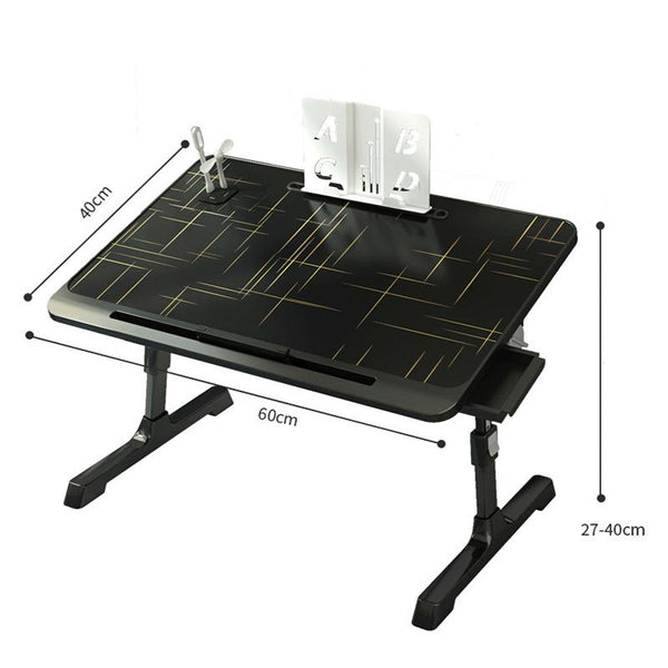 Foldable Bed Desk With Adjustable Height And Durable Plastic Desktop Laptop Desks
