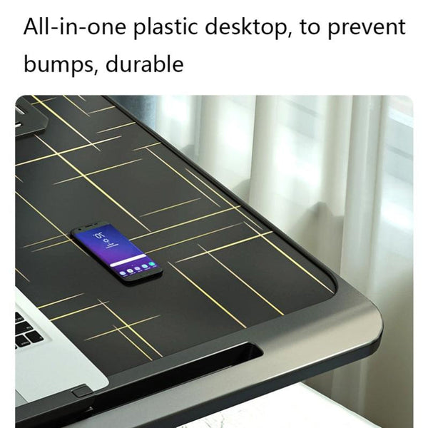 Foldable Bed Desk With Adjustable Height And Durable Plastic Desktop Laptop Desks