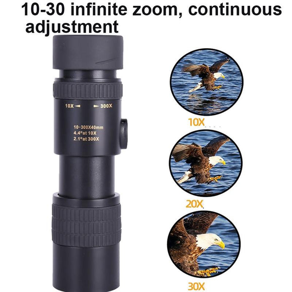 High Definition Monocular Telescope With Photo Holder & Tripod 10 300X40 Binoculars & Monoculars