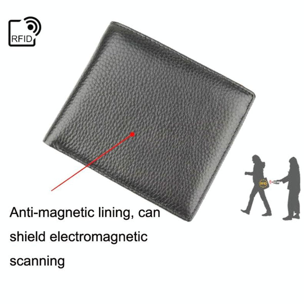 Men Leather Coin Wallet With Rfid Protection Wallets