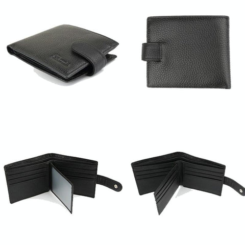 Anti Magnetic Rfid Blocking Short Men's Wallet With Multiple Card Slots Wallets