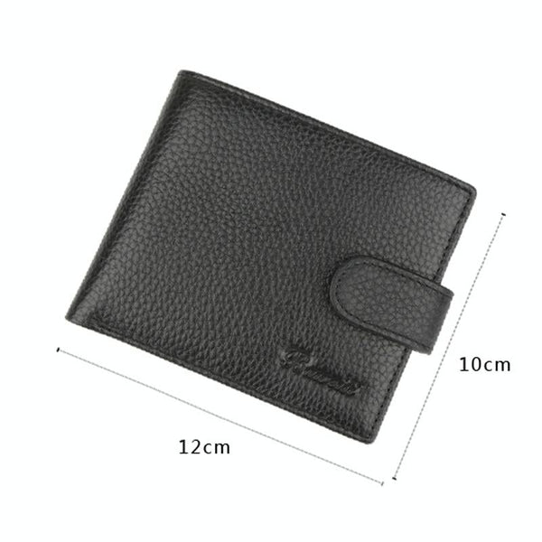 Anti Magnetic Rfid Blocking Short Men's Wallet With Multiple Card Slots Wallets