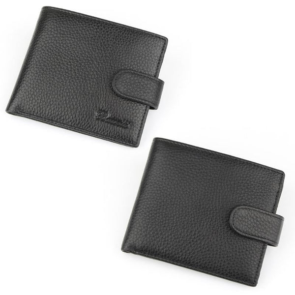 Rfid Protected Men's Wallet With Durable Cow Leather And Compact Design Wallets