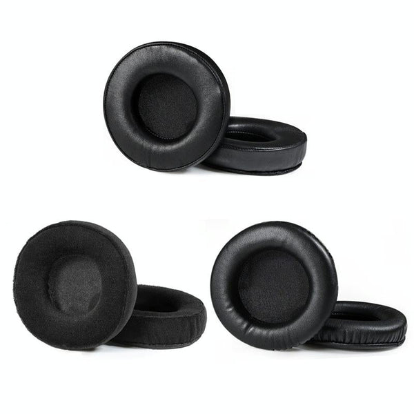 2 Pack Flannel Earmuffs For Audio Headsets Black Soft And Comfortable Replacement Headphone Accessories