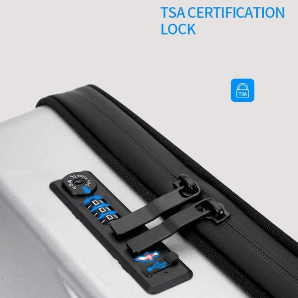 Men's Gaming Backpack Hard Shell Single Layer Silver Bags