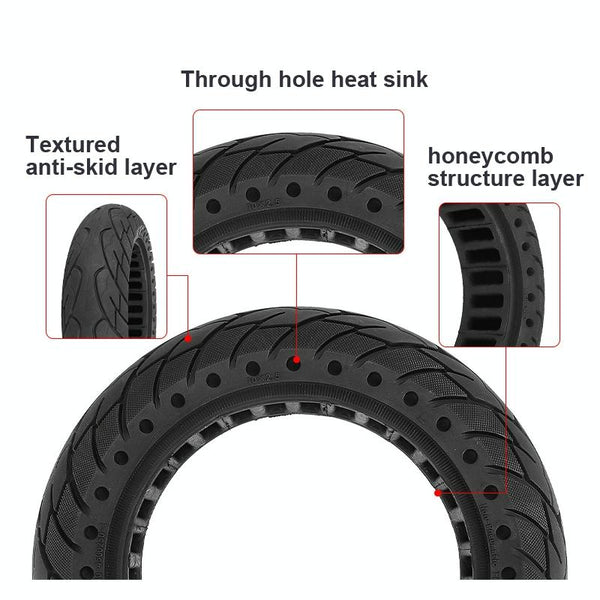 Shock Absorbing Tubeless Honeycomb Tire For Ninebot Max G30 10 Inch Accessories